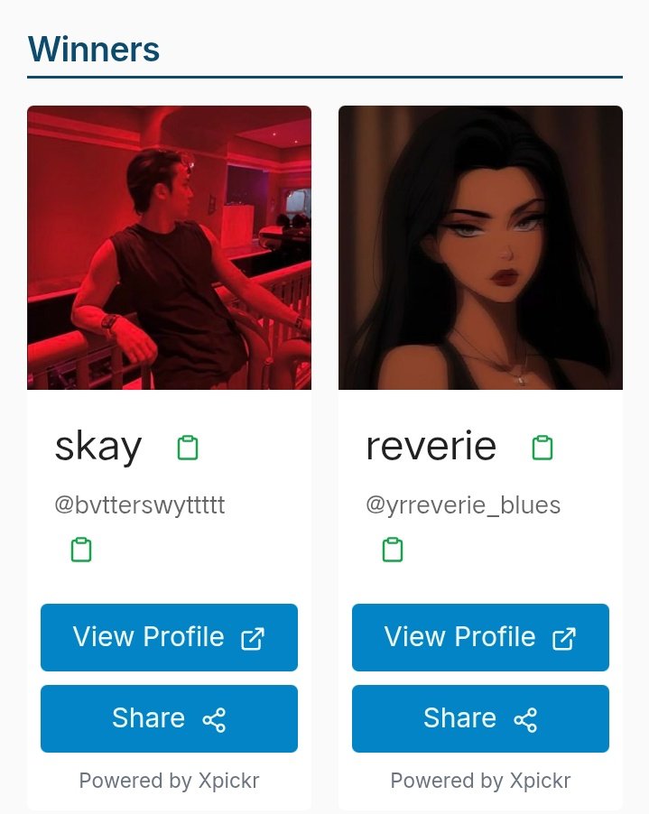 congratulations, <a href="/bvtterswyttttt/">skay</a> &amp; <a href="/yrreverie_blues/">reverie</a>! 🥳

please dm me your gcash # to claim!