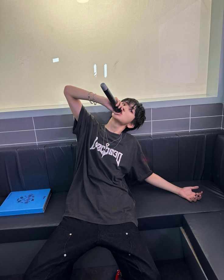 Woomhak's tweet image. "Ah come on what—let's do one more songs, please? Or maybe two?" He pleaded childishly for you to keep spending time with him there, though really he just wanted to show off his cool side to make you fall all over again for him. "...This boy, seriously."