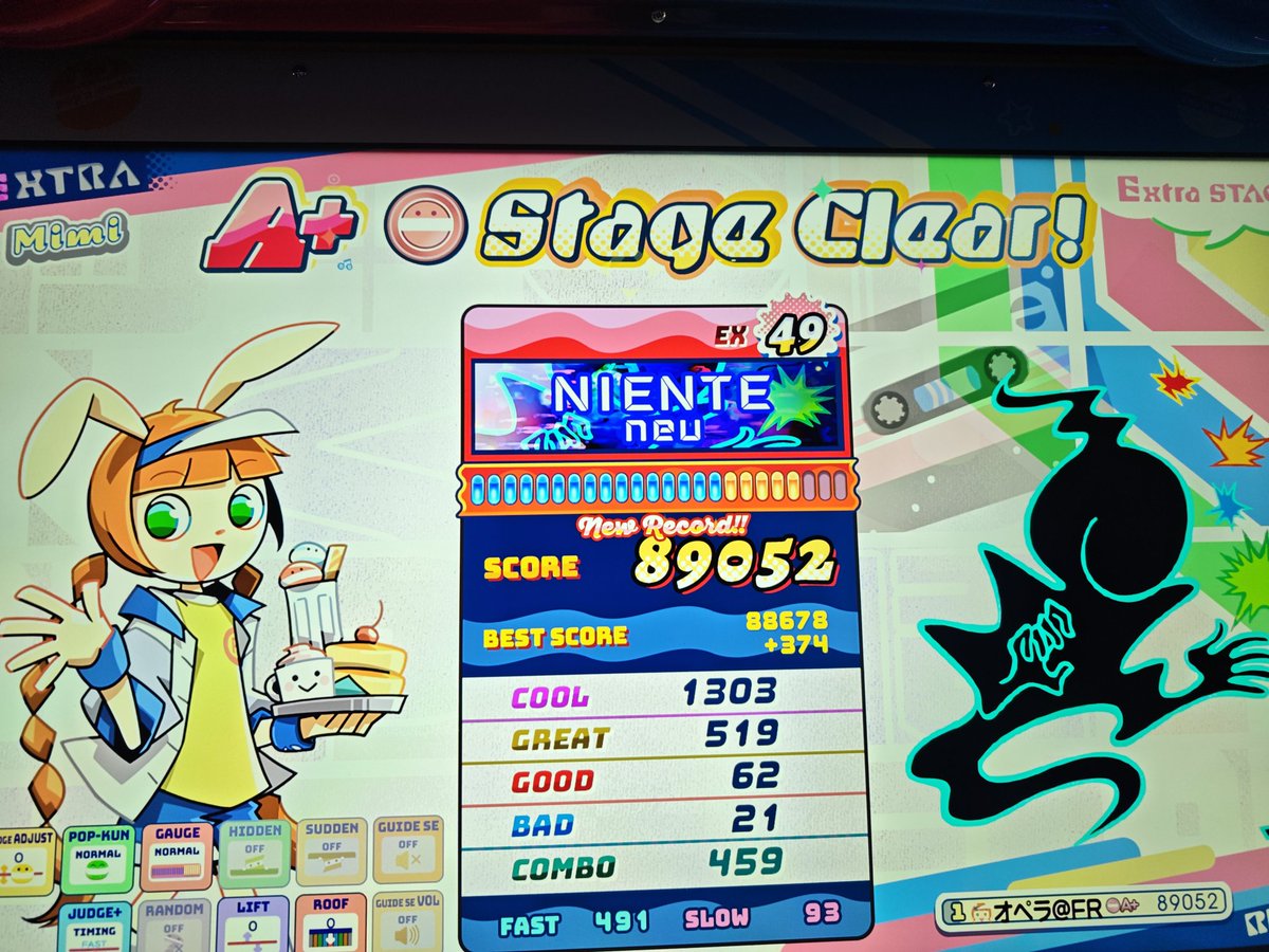 fr_opera's tweet photo. ようやくクリアできました
今のポップンの難易度だと大したことはないのは分かるけど当時の癖とか諸々があって泣きそう https://t.co/I3BXqm3Txm