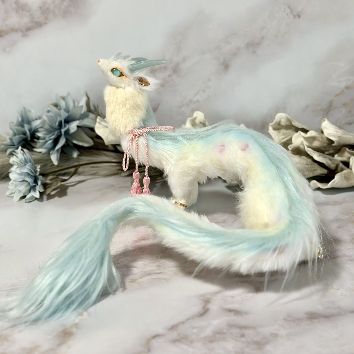 アートドール　ドラゴン 春色の龍 🐉 minneにて販売開始しました。よろしくお願いいたします