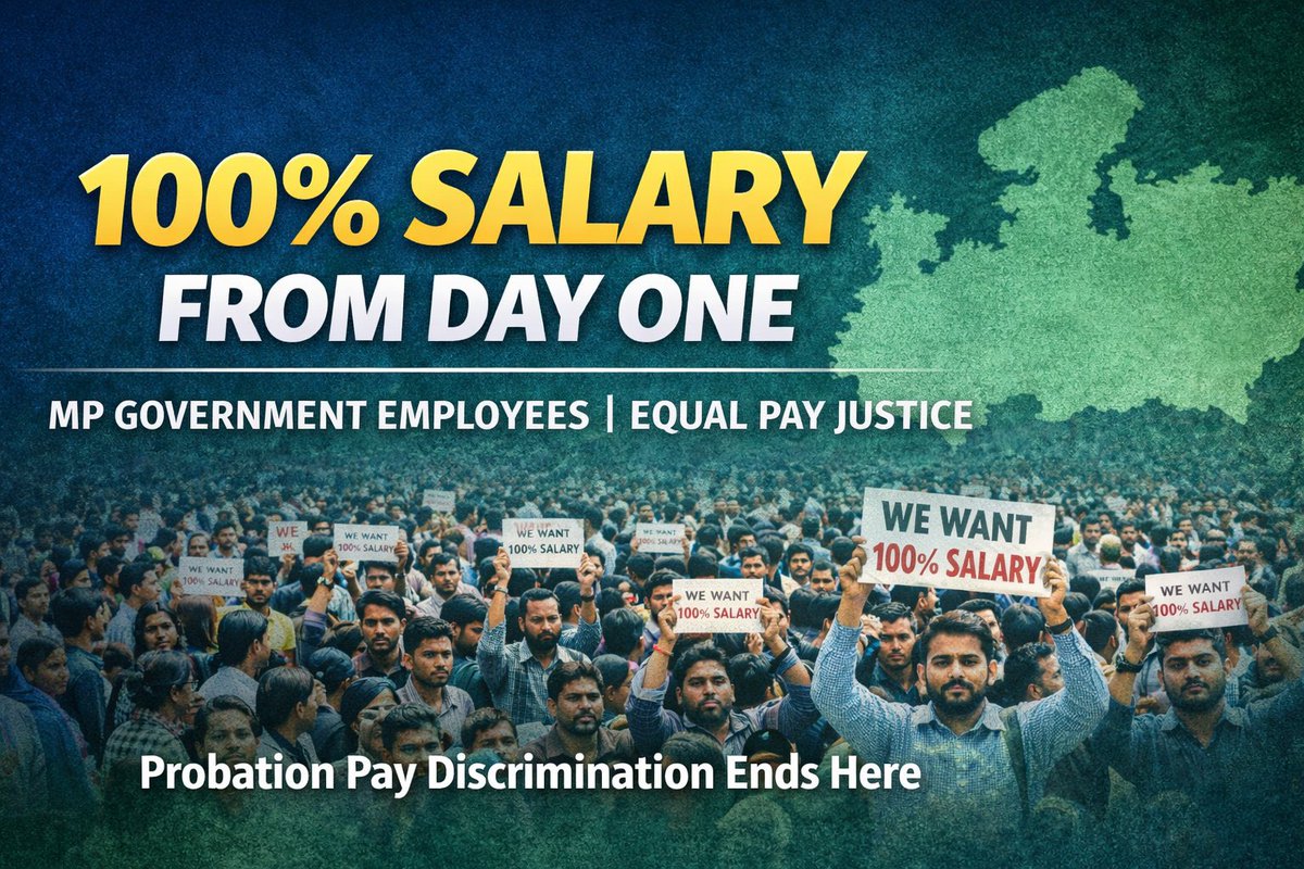 vishal_real_V1's tweet photo. बिल्कुल सही माँग है #EqualPayforEqualWork @CMMadhyaPradesh जी आख़िर कब तक काले कानूनों की आड़ में मध्यप्रदेश के युवाओं से छलावा किया जाता रहेगा मध्यप्रदेश के युवाओं की एक ही माँग #EqualPayforEqualWork और #प्रोबेशन_में_पूरा_वेतन दो क्योंकि काम तो पूरा लिया जा रहा है। (1/2) https://t.co/dBijMS72O2