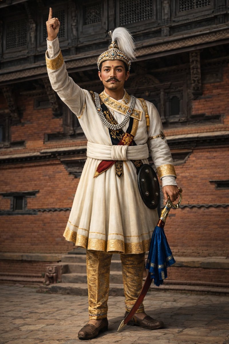 धन्यवाद राजा पृथ्वी नारायण शाह 🇳🇵
नेपाल एकीकरण गरेर
ब्रिटिश र मुगलको छायाँबाट
देश जोगाउनुभयो।
त्यसैले आज
हामी स्वतन्त्र छौँ,
कसैका दास होइनौँ।
राष्ट्रनिर्मातालाई नमन 🙏
जय नेपाल 🇳🇵