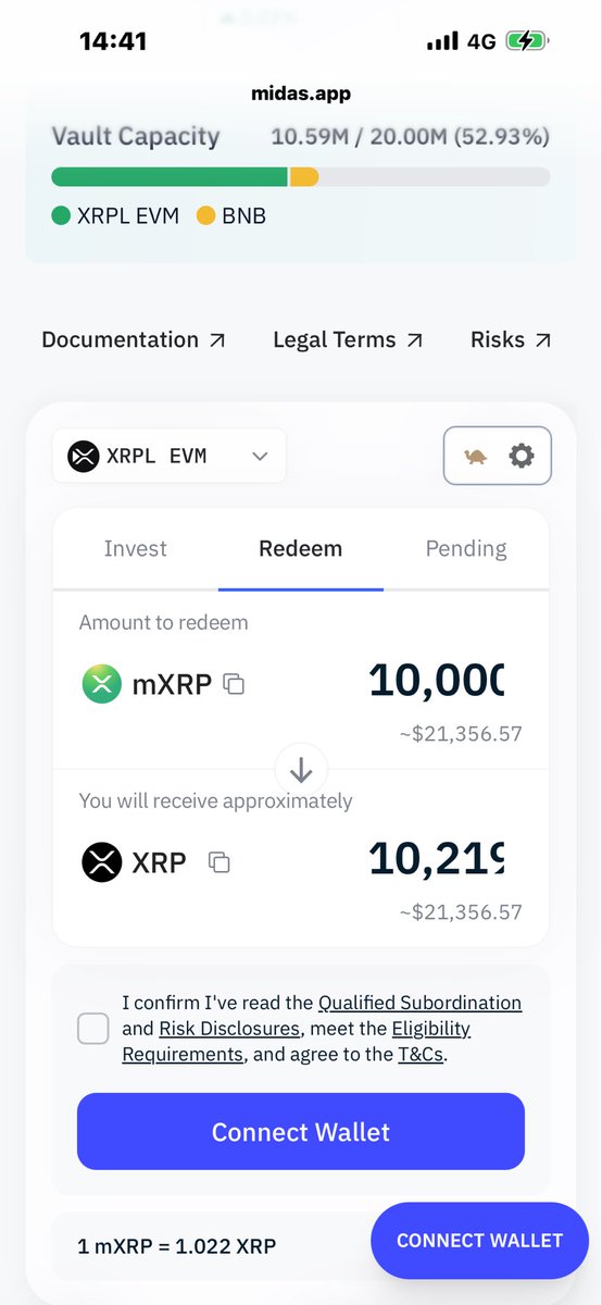 ChunchunSisters's tweet photo. ⬇ #mXRP の分配率の確認
(220XRP/99日)÷10000XRP=0.000222/日
(0.000222/日)×365日=0.081111=8.1%
🎈 🙌
🎁年間8.1%増量ペース😋
.
早くXRPLオープンするといぃな✨
#XRP #暗号資産 #仮想通貨 #CeDefi
👇償還ページ画 https://t.co/zQa6472jHq