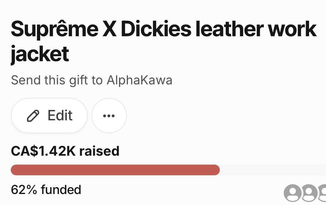 My new Suprême X Dickies leather work jacket is now at 62% refunded 😈

Who $ending more to complete the refunding 💸💸💸😈

  throne.com/alphakawa/item… 🎁