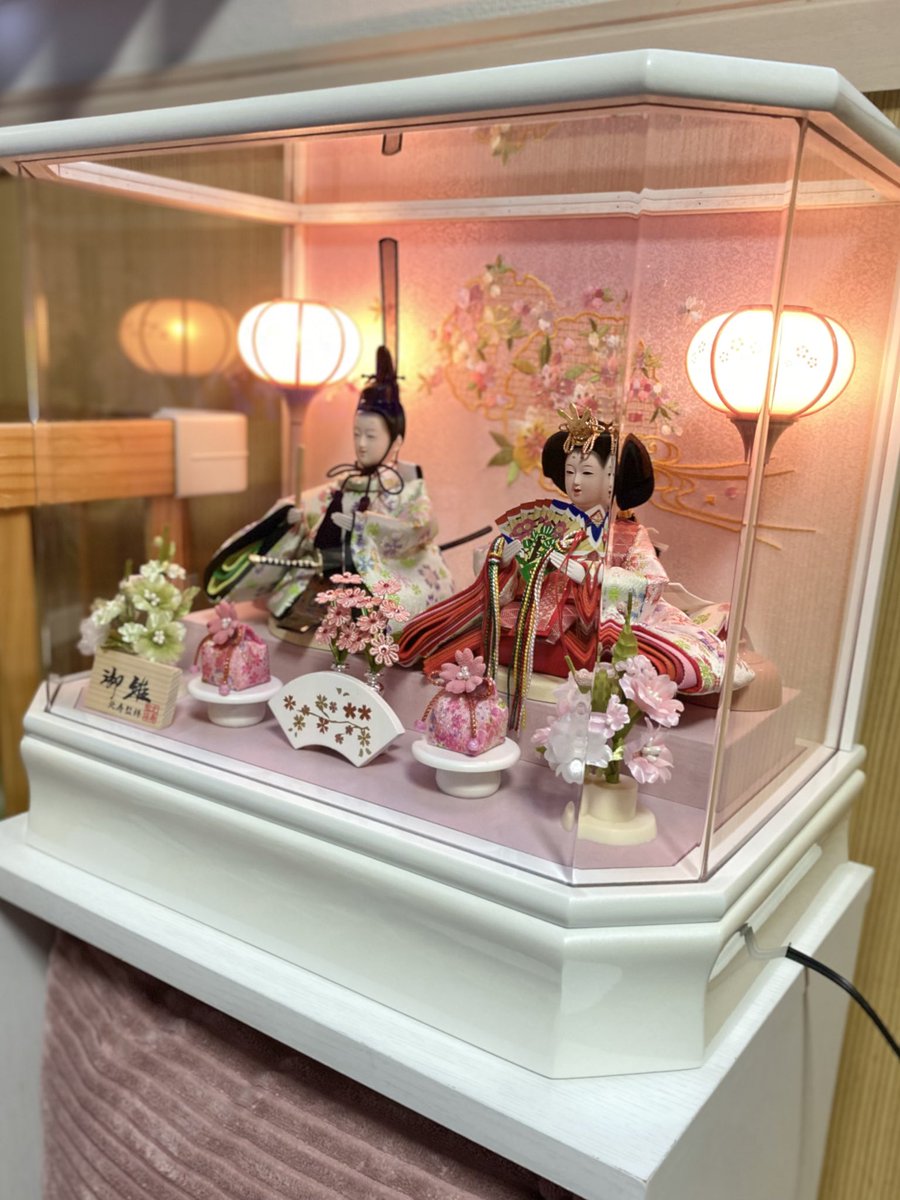 鏡開きしてお雛様出した🎎