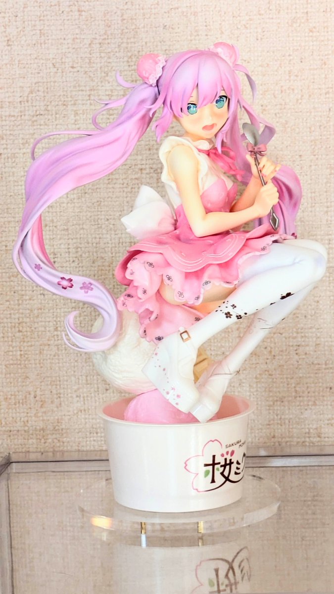 nekoneko1299's tweet image. 初音ミク（アイスクリームパーティver）
原型　A.N.S Works(@ans_works_）
　　　あさつき凪（@asatsuki_nagi）
#初音ミク　#ガレージキット

完成しました。…