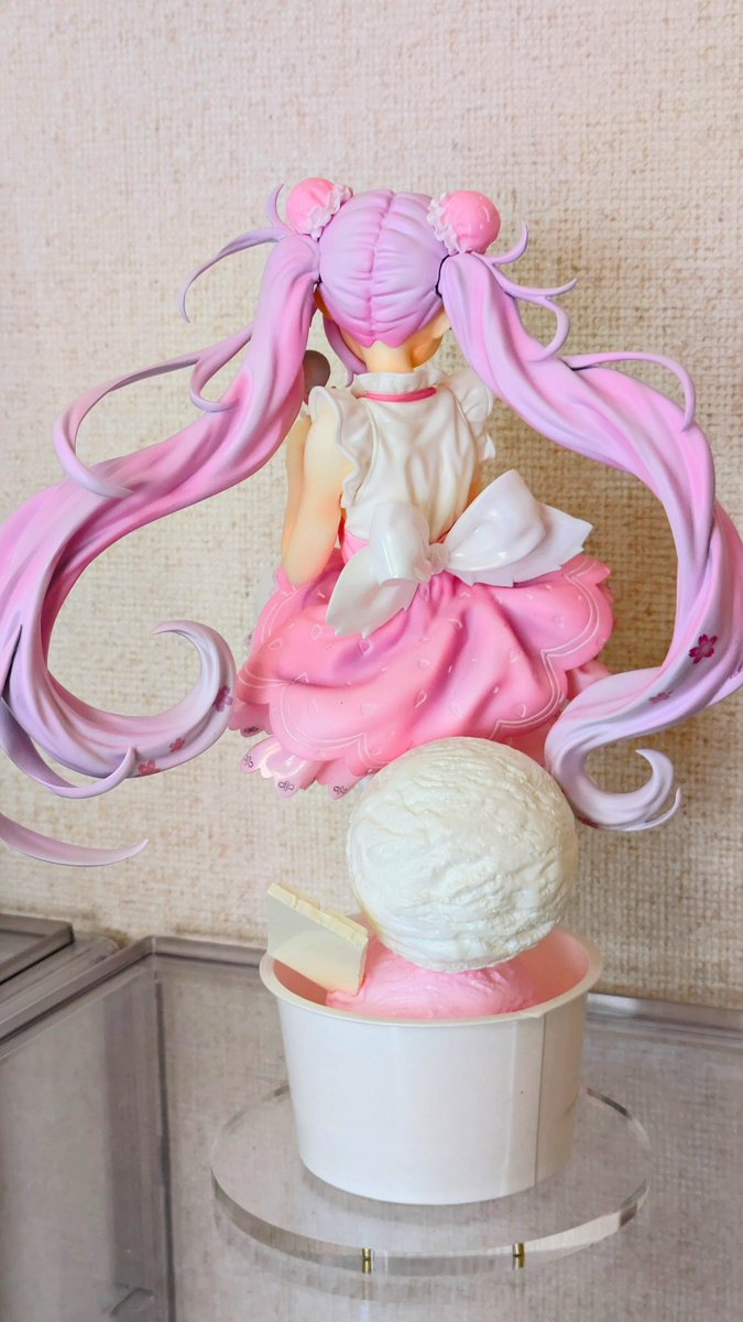 nekoneko1299's tweet image. 初音ミク（アイスクリームパーティver）
原型　A.N.S Works(@ans_works_）
　　　あさつき凪（@asatsuki_nagi）
#初音ミク　#ガレージキット

完成しました。…