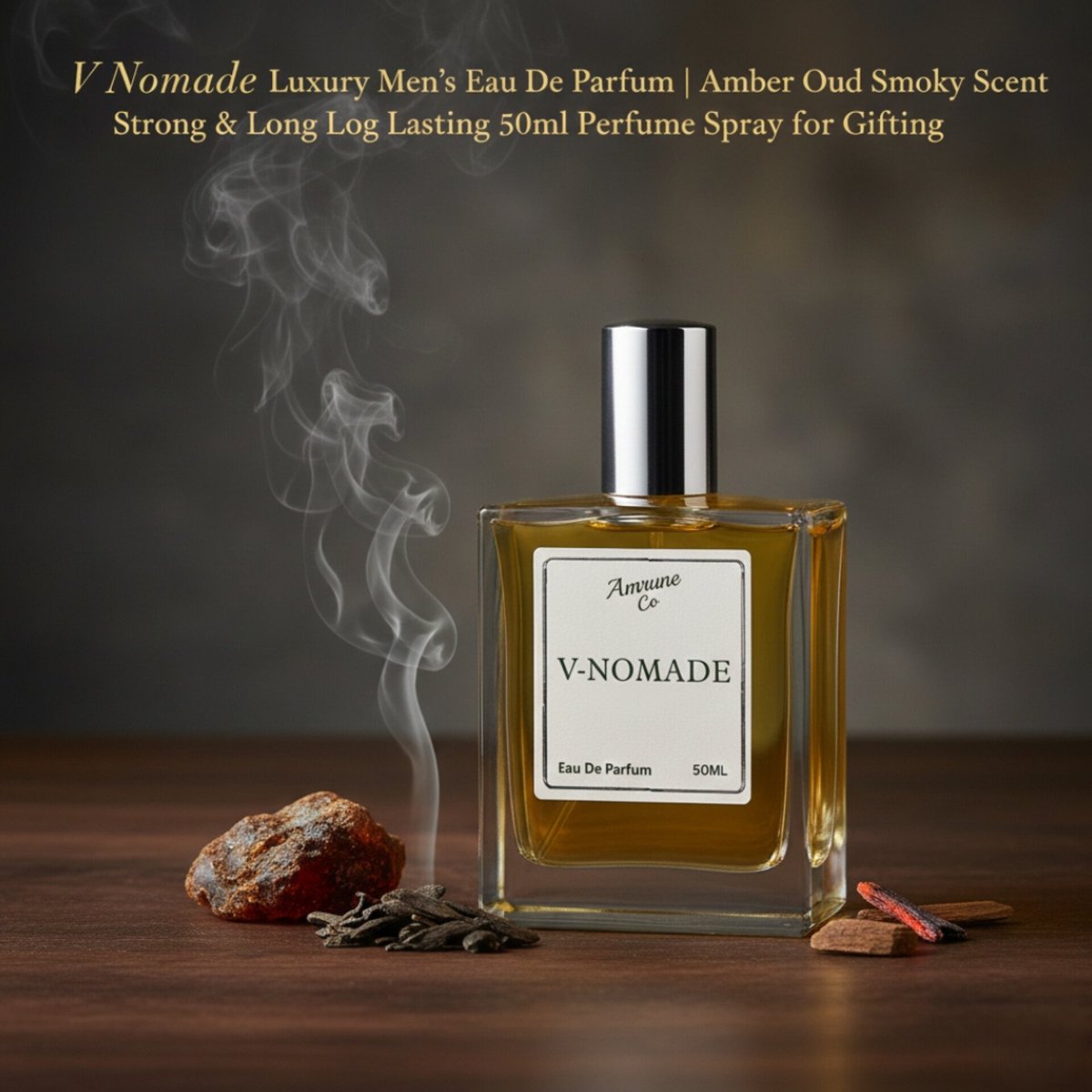AmruneCo's tweet photo. V Nomade Luxury Men's Eau De Parfum | Amber Oud Smoky Scent | Strong &amp; Long Lasting 50ml Perfume Spray for Gifting

#amruneco
#menperfume
#oud #StrongerThanEver https://t.co/jnwcNTZvWG