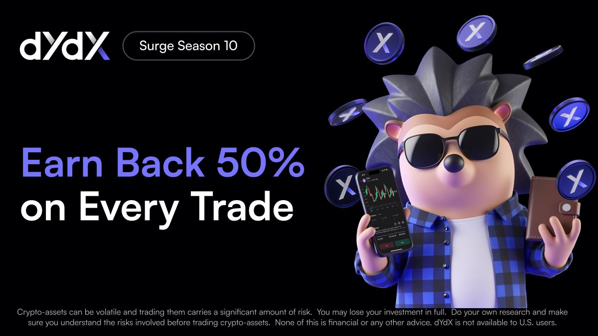 50% trading fee rebates are still live for perp traders this month. Trade  more, pay less.