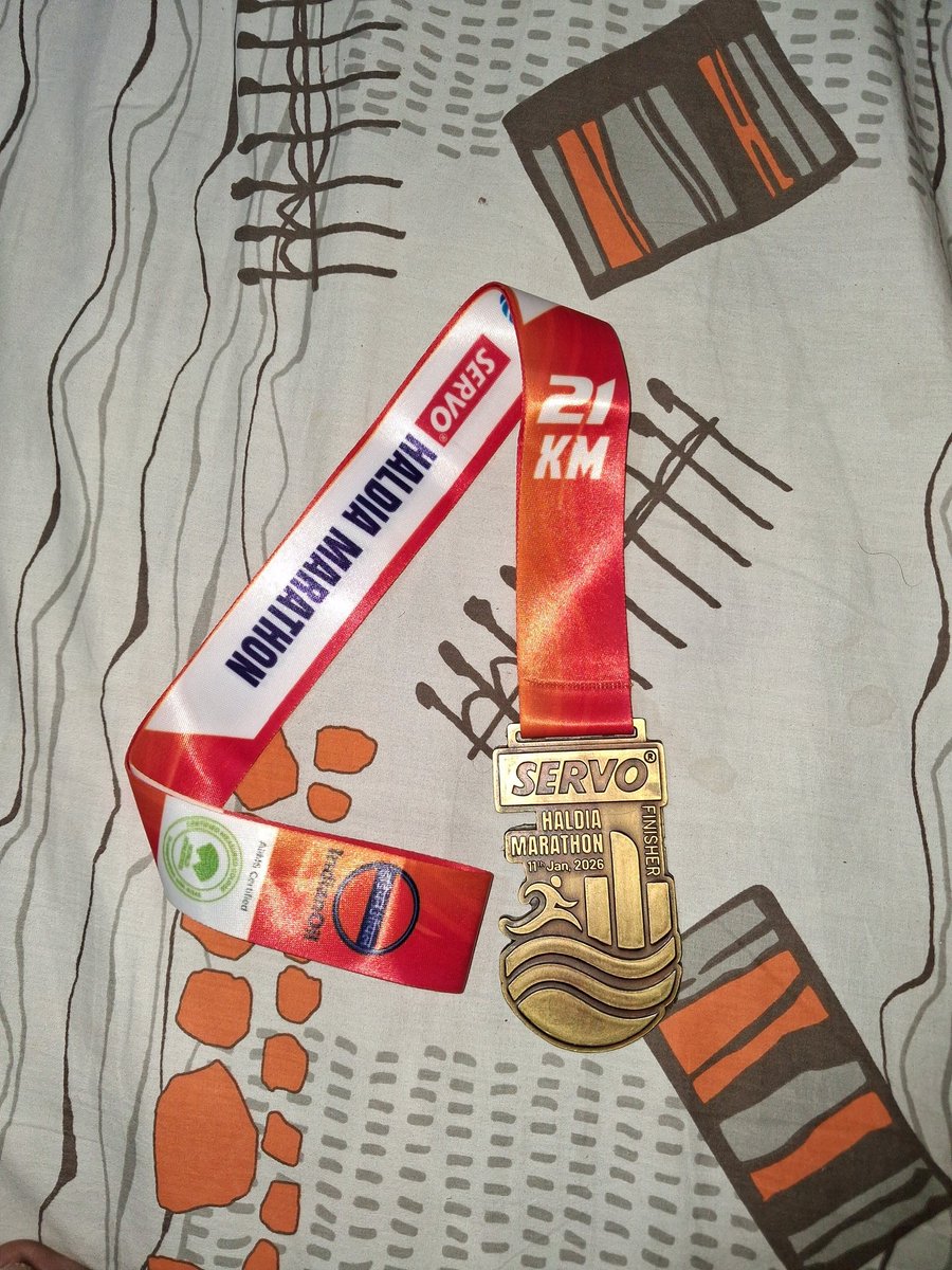 💪 Finished the 21.1 KM half marathon in 2:03:09 hours
Organised by Servo and IOC
#ServoHaldiaMarathon #shm2026
