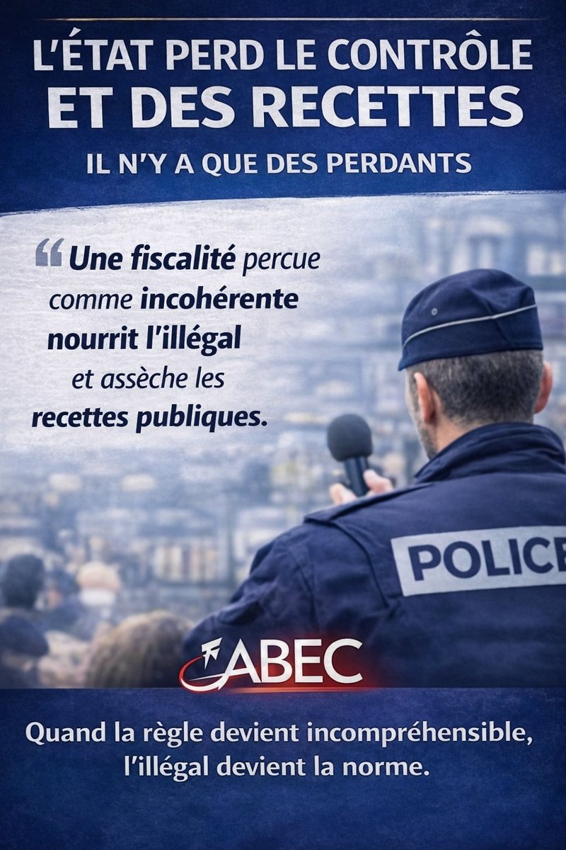 bubus2014's tweet image. Une fiscalité perçue comme incohérente nourrit l’illégal
et assèche les recettes publiques.
Quand l’illégal progresse,
il n’y a que des perdants :
l’État, les territoires, l’économie légale.
#PolitiquesPubliques #Efficacité #ABEC