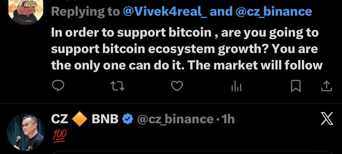 Thank you <a href="/cz_binance/">CZ 🔶 BNB</a>  for your reply!