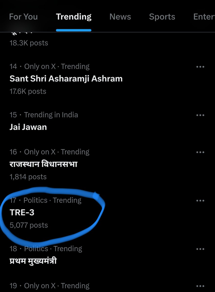 17 नंबर पर #TRE-3 ट्रेडिंग में आने लगा है साथियों ट्वीट और रीट्वीट का स्पीड बढ़ाइए 1 पर लाना है
<a href="/Rajenderb1995/">Dr. B Rajender</a>

<a href="/sunilkbv/">Sunil Kumar</a>

<a href="/BiharEducation_/">Education Department, Bihar</a>

<a href="/NitishKumar/">Nitish Kumar</a>

<a href="/samrat4bjp/">Samrat Choudhary</a>

<a href="/VijayKrSinhaBih/">Vijay Kumar Sinha</a>

#TransferTRE3