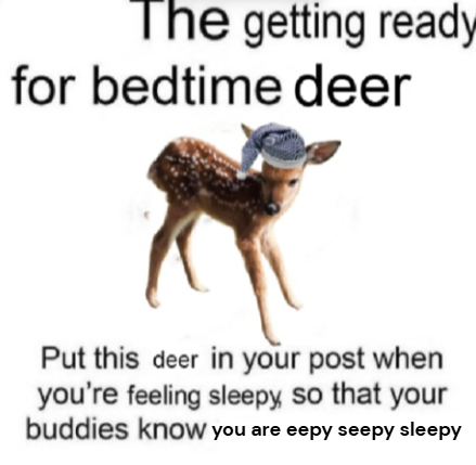 ipostdeer's tweet image. gn