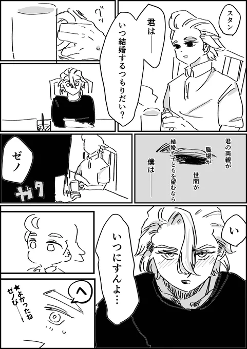 落書きスタゼノ
いい方のすれ違い 