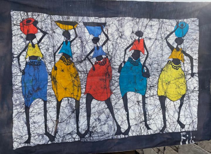JaskillMaputo's tweet image. Art of the Day! "African Women Return Home From Work". Buy at: ArtPal.com/Batik?i=320318…