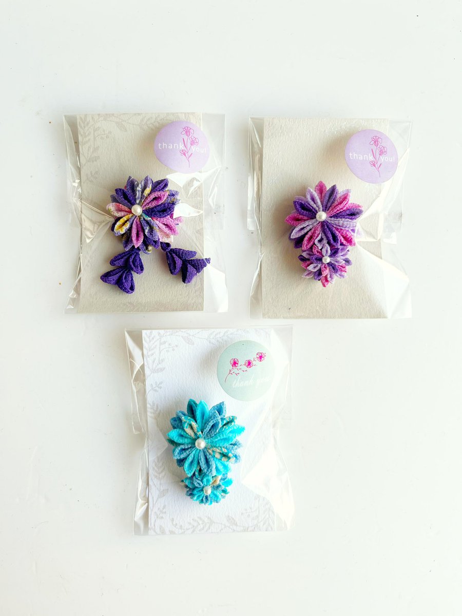 Queue_de_cle's tweet image. みなみんさん
（インスタ:near13833710）
小さなつまみ細工でできた
ぬい用のヘアアクセサリーです
クリップタイプなので、お洋服や帽子へのワンポイントとしてもおすすめ！
彩り豊かな一点物です。
#クーデクレ 
#ぬい活