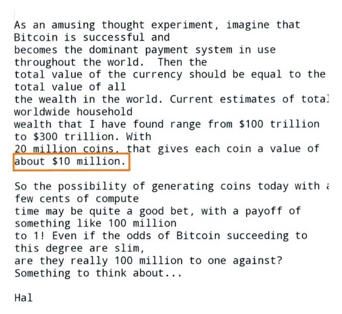 ✨ HAL FINNEY PREDICTED #BITCOIN WOULD HIT $10,000,000 AT $0, EXACTLY 17  YEARS AGO! 🚀💥 #Crypto #Bitcoin #BTC #HalFinney #CryptoHistory  #BitcoinPrediction