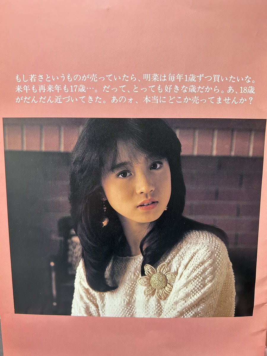 Akina Milkyway '83 春の風を感じて パンフレット✨ #中森明菜