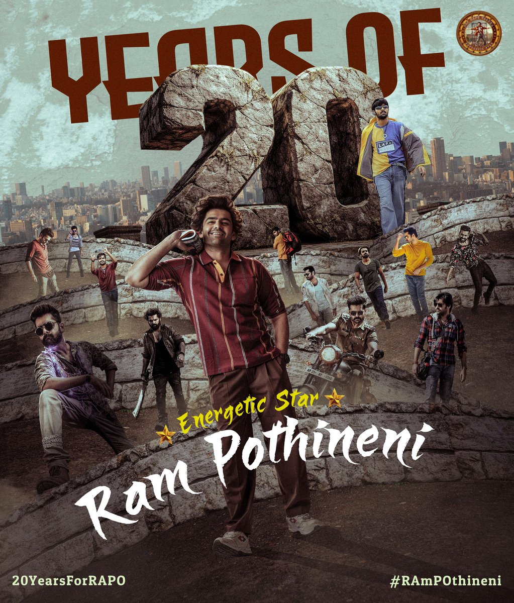 Celebrating 20 glorious years of Energetic Star <a href="/ramsayz/">RAm POthineni</a> in TFI ❤️‍🔥

From Debut to Domination —
Two decades of RAPO in Tollywood 🔥
2006 to 2026 — Energy never fades 💪

#20YearsForRAPO
#20YearsOfRAPOInTFI #RAmPOthineni #RAPO