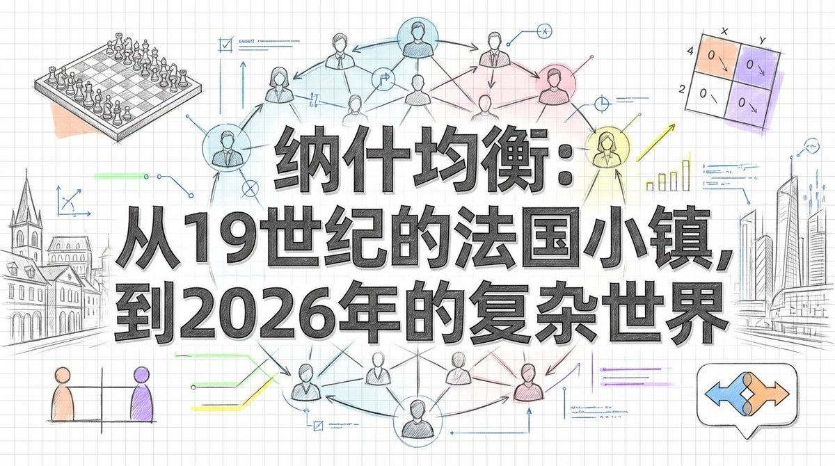 为什么集体努力反而导致更差的结果？揭秘博弈论核心：纳什均衡！从商业竞争到人际关系，带你洞察世界运行的隐形结构。🚀 #博弈论#纳什均衡#