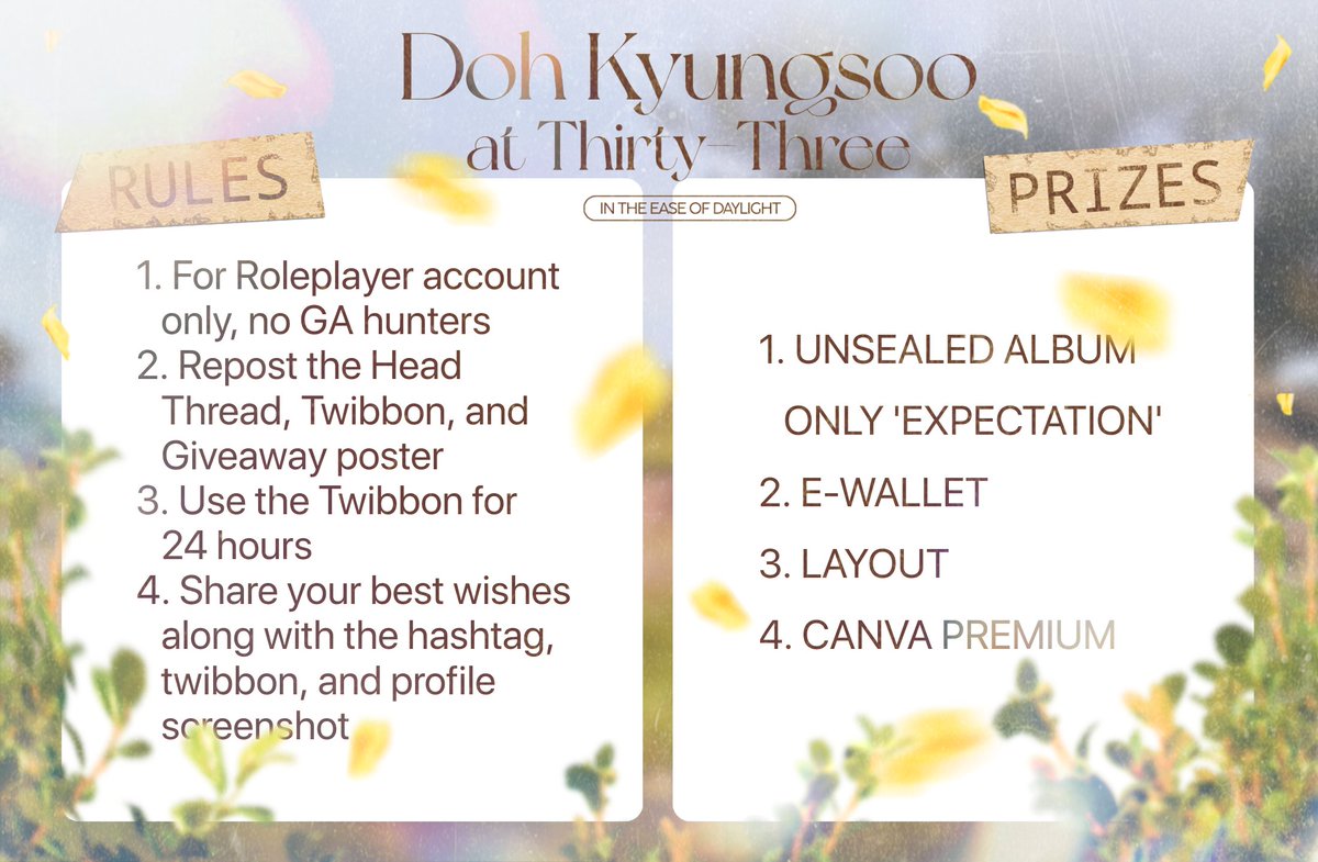 ㅤ
​✉︎ Check your mailbox and let the gratitude unfold. The letters are waiting and this 𝗚𝗶𝘃𝗲𝗮𝘄𝗮𝘆 is your golden delivery! Send your love, show your certain heart, and 𝗳𝗼𝗹𝗹𝗼𝘄 𝗮𝗹𝗹 𝘁𝗵𝗲 𝗿𝘂𝗹𝗲𝘀 to keep this mindful sanctuary blooming. 📜
ㅤ