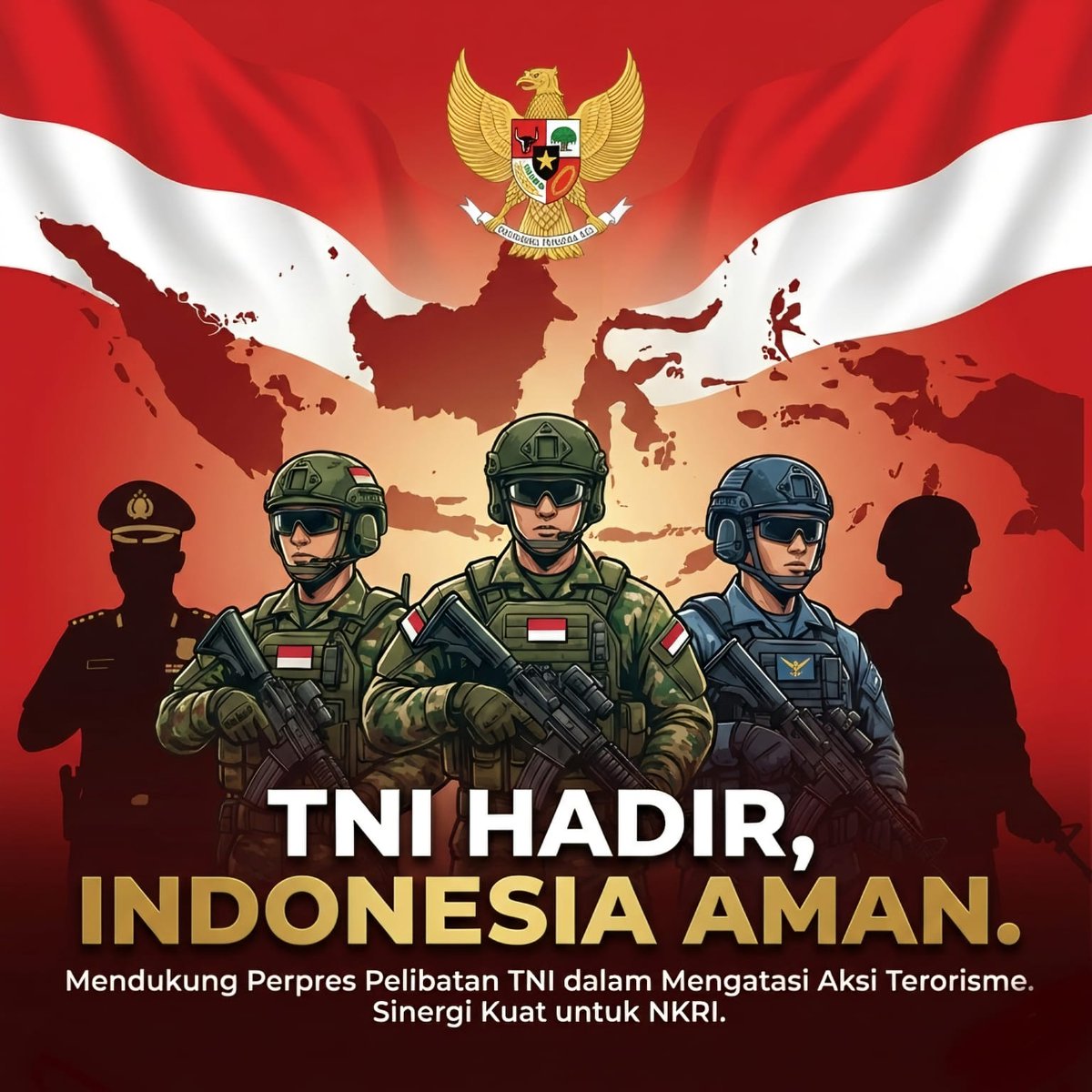 ByteShift38's tweet image. Dukung perpres TNI demi keamanan dan kesejahteraan bersama! Yuk, kita jaga hak asasi dan cintai negeri kita. 🇮🇩✨