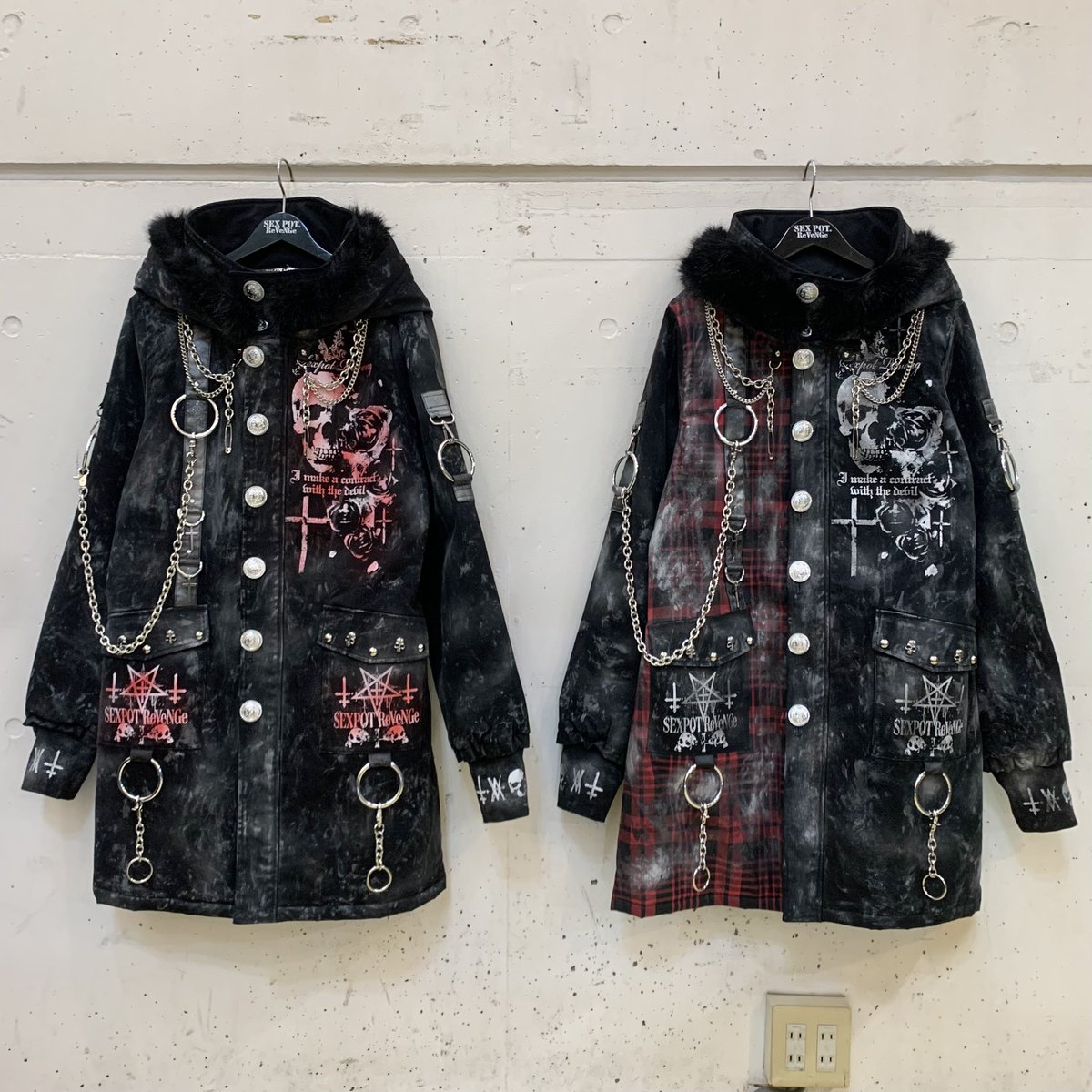 ☠️お勧めアイテム☠️ 💥 CUSTOM ROGUE CROSS パンキッシュ コート