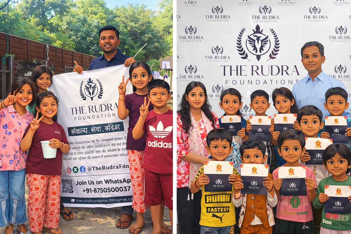 TheRudraFdn's tweet photo. पहल बदलाव की , संकल्प सेवा का !
हमारे साथ जुड़ने के लिए 87505-00037 पर WhatsApp के माध्यम से संपर्क करें।
#sevatakshakti
#manorathjeevka
#sevakaraasta
#ngowork
#socialworkindia https://t.co/Gy6heTCqdt
