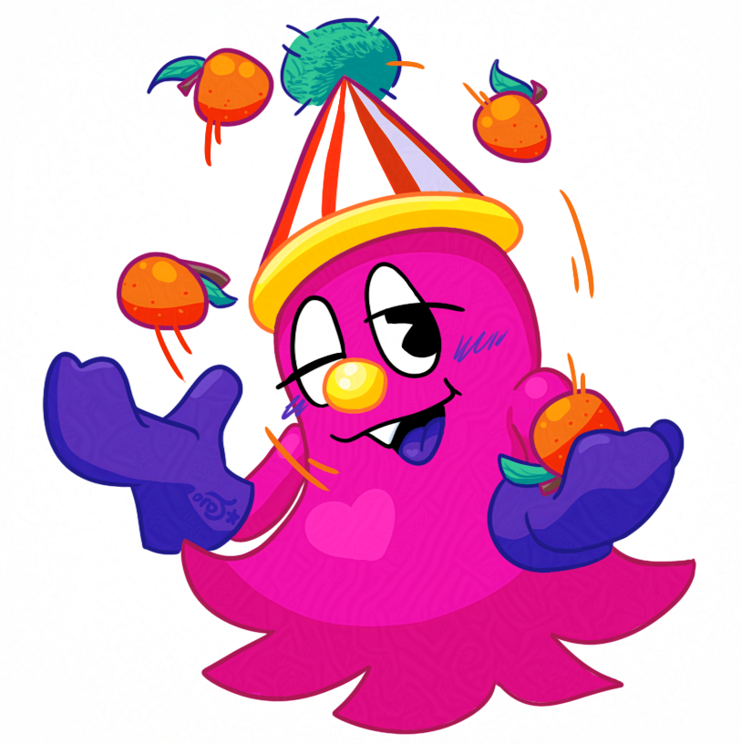 oro_junestar's tweet image. oohhh pac-man world re-pac clown ghost for a collab #pacman #pacmanworldrepac #pacmanworld