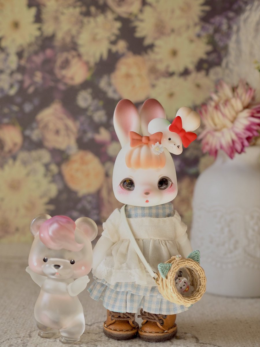 #11日はoliの日　

Goma🐻とKing🍤も一緒に❤︎

👜...<a href="/chouchoudollho1/">슈슈돌하우스(chouchoudollhouse)</a>  さま💕
#kumukuku