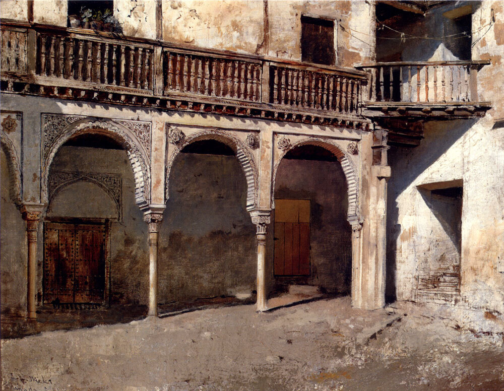 Granada Courtyard wikiart.org/en/edwin-lord-…