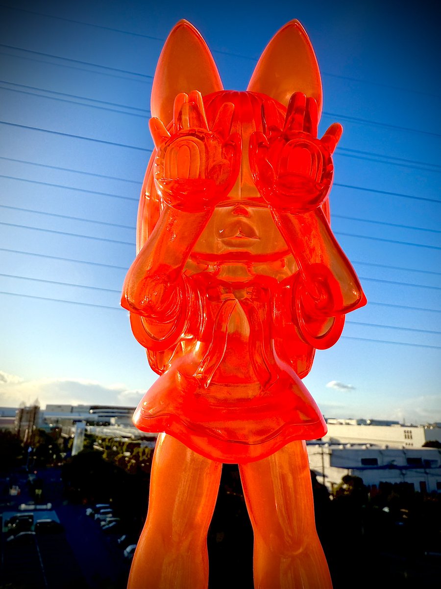 ヤモマーク　キノコ汁男 クリアオレンジ成型 未塗装 ソフビ 5415 ヤモマーク キノコ汁男 クリアオレンジ成型 未塗装 ソフビ 5415 - メルカリ