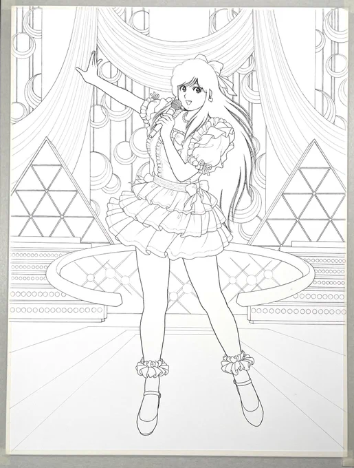 今年最初の彩色過程🎃🎨
画題『SING ON STAGE』🎵 