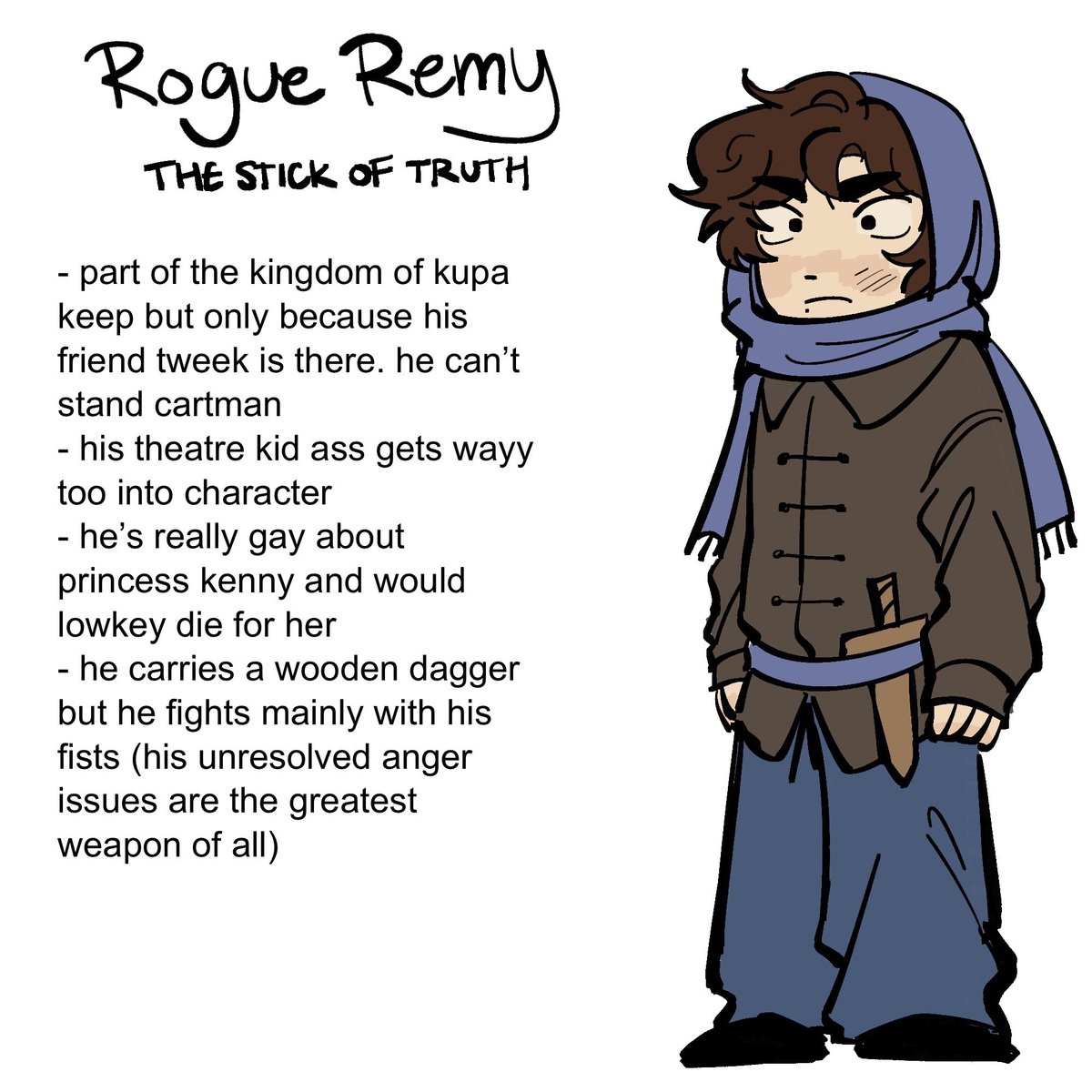 octosaii's tweet image. remy in the stick of truth !! #spoc #southparkoc