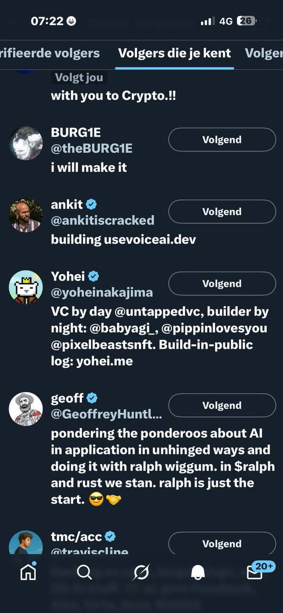 CryptoExpert101's tweet photo. Finnbags supports him and even liked $octobot dev’s tweets

Octobot dev join the community which is a HUGE validation: https://t.co/Zqa14qdcUI

Dev is: @ibuildthecloud 

🟩 CA to #octobot:

2VshioqvpixDqe6U3itXSAYLcaN9sthWBAHkd5YxBAGS

He’s followed by:

Geoff ( ralpha founder )
@pmarca ( a16z tier 1 vc fund = billions)
Martin Shkreli 

More details⬇️

Darren Shepherd・ibuildthecloud [🧠 108]
Followers: 32K ・ 9 smart
Tweets: 33K ・ 0.3 likes/tweet
Mentions: 1 ・ 0 smart
Ethos: 1225 ・ neutral 🤔
Joined: 12y ago ・ 2013-07-13 15:16:57
Based in: United States 🇺🇸

Building awesome agentic experiences. Co-Founder @Obots_ai
 Formerly @Rancher_Labs. k3s Creator. Member of The Church of Jesus Christ of Latter-Day Saints

🧬 ryancarson ⋅ yoheinakajima ⋅ martin_casado ⋅ AbdelStark ⋅ Senpai_Gideon

Open in Moni ⋅ Open on 𝕏 ・ ♻️ ✨ 🗑