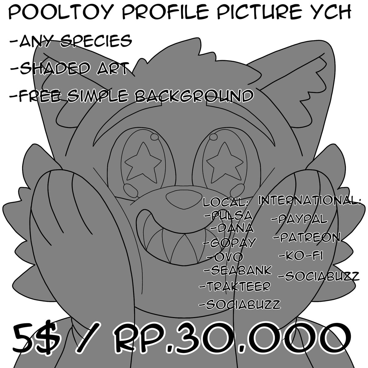 westerlundfurs's tweet photo. Hewoo all, im currently opening for pooltoy themed ych commission for your profile picture 🦊

If youre interested, you can DM me, thank you!! 🦊

#furry #furryart #pooltoy #rubber #ych #commission #commissionopen #profile_picture #digitalart https://t.co/y4wMmYTlpT