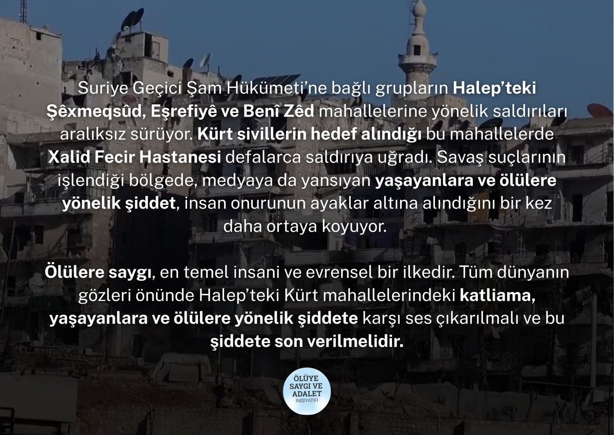 Ölüye Saygı ve Adalet İnisiyatifi tweet media