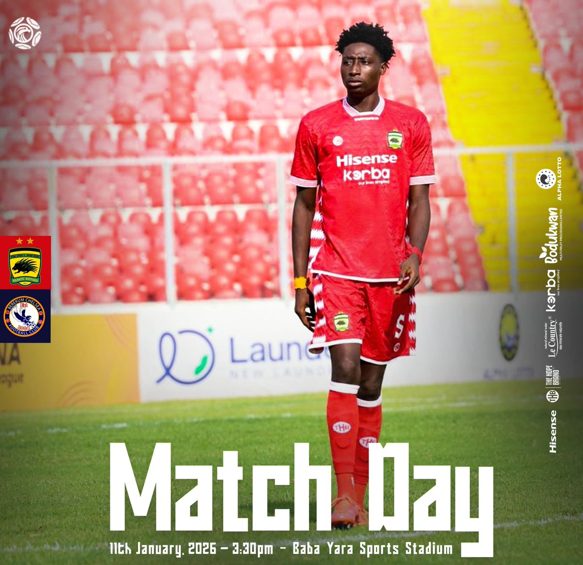 IT’S MATCHDAY. 

#KotokoChelsea 
#GPLMD18