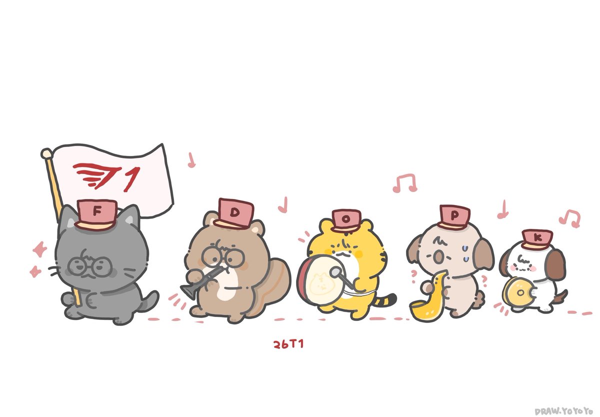 pomeloooo____'s tweet photo. 🥁🎺🎷
#Doran #Faker #Oner #Peyz #Keria https://t.co/B9eqguQTmg