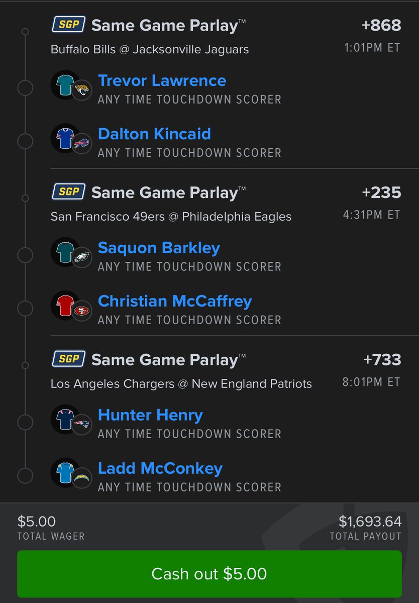 DemonTimePicks's tweet image. $5 for $1.6k fck it