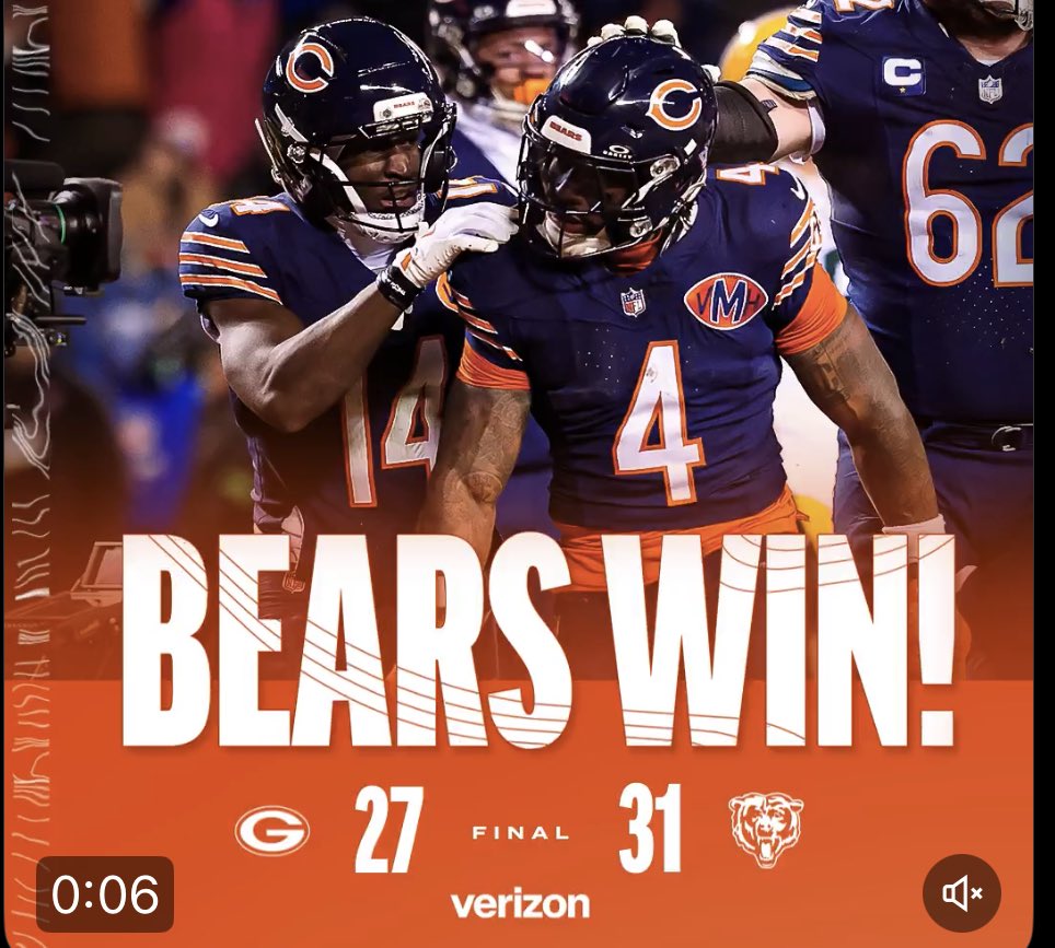 Must’ve been a hell of a game ! #bears #beardown