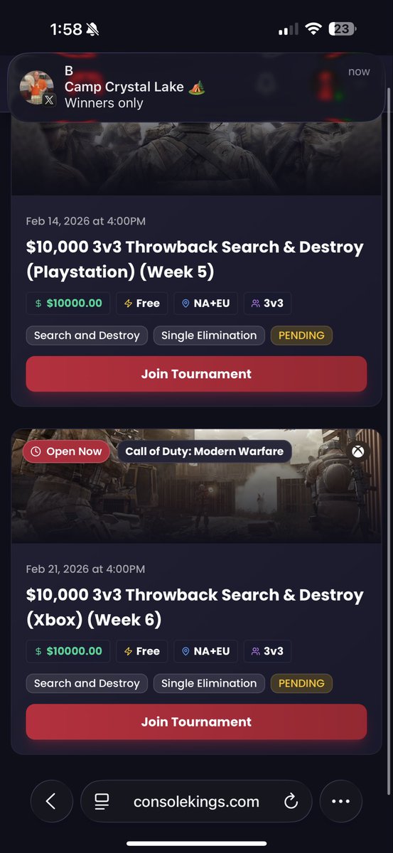 Yoderr_'s tweet image. Tell me CK is not the best gaming site we’ve had yet!!! S/O @Xposed and @BigRedXzosT 🔥 Two goats reviving cod