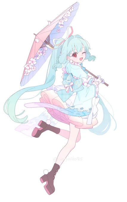 晴れ着ふわふわメイドskeb