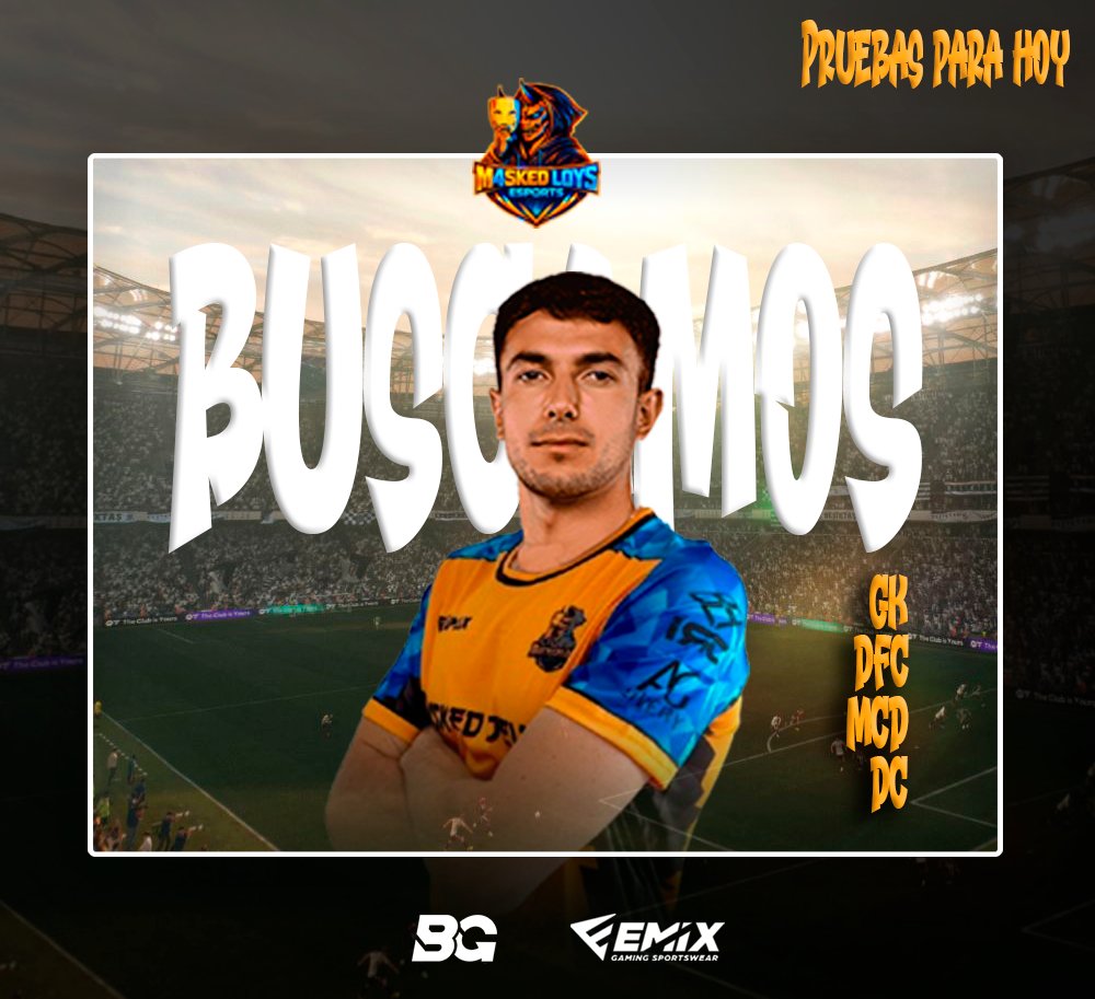#MercadoDeFichajes 

🔍 Ultimas pruebas del año, esta noche buscamos #ClubesPro #FC26 

🔸 GK
🔸 DFC
🔸 MCD
🔸 DC

⚠️ IMPORTANTE
🔹 +18
🔹 D-J 22-00
🔹 Comprometido + micrófono

Se agradecen RT <a href="/_chocolate3000/">AYUDAS FIFA CHOCO3K🐦</a> <a href="/ClubesProAyudas/">CLUBES PRO AYUDAS (CPA)</a> <a href="/EAFCES/">FC26 España 🇪🇦</a> <a href="/AyudanteSports/">AyudanteSports</a>
 
#GoM4skedLoys 😈