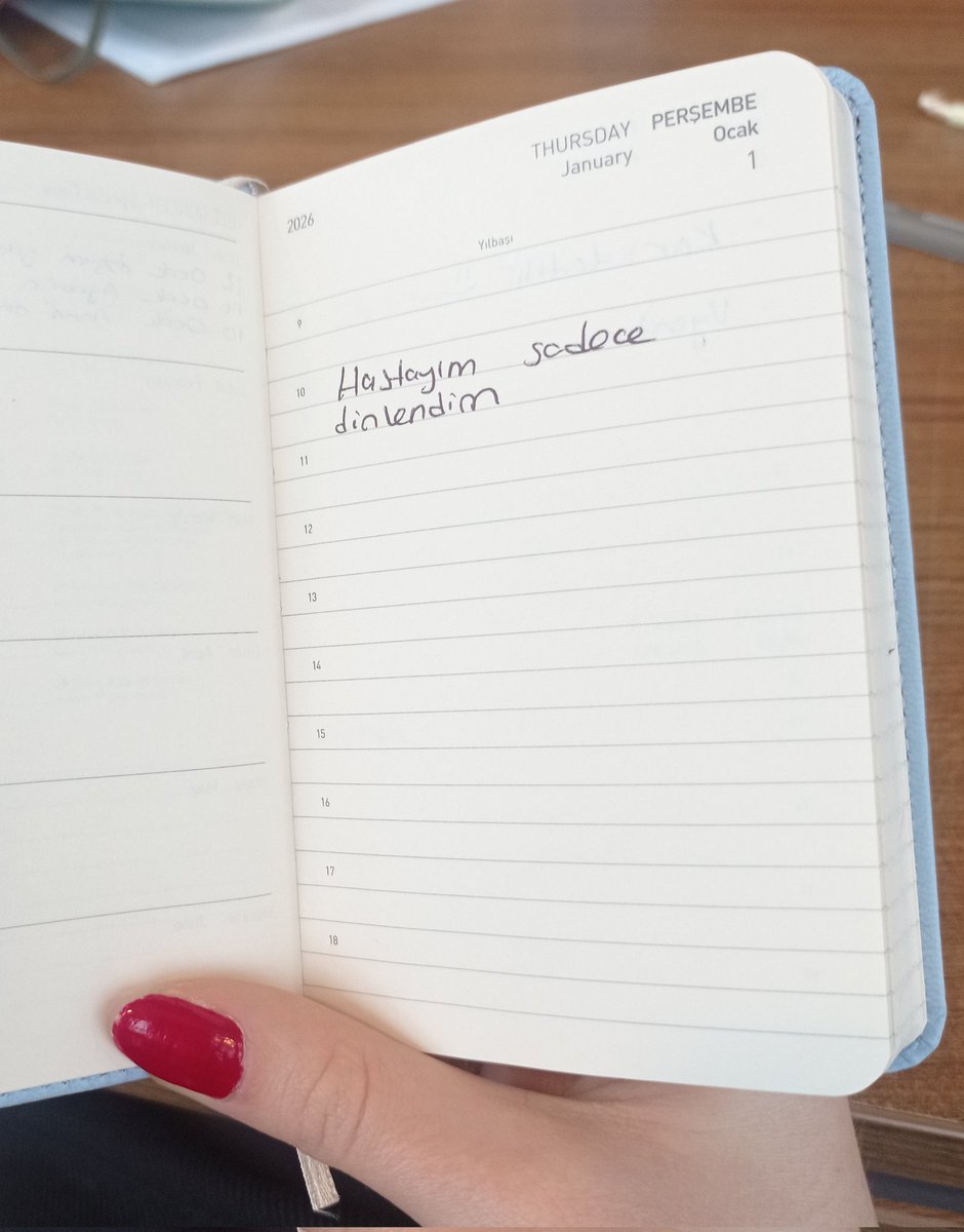 iş arkadaşımın ajanda sayfasına bakın dkdjjdnd