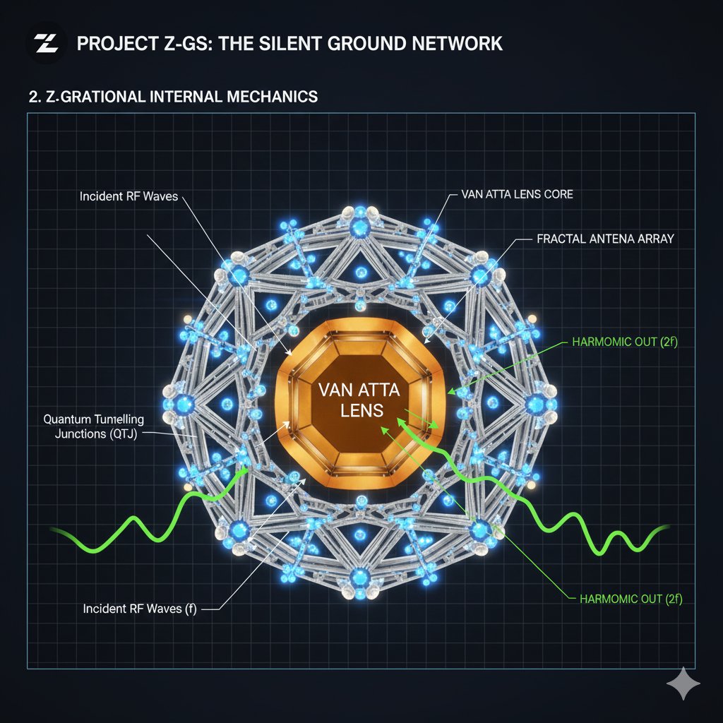 ZLabOrigin's tweet image. Beyond Optics: Introducing the Z-GS (Z-Grain/Stamp) framework.
​Traditional surveillance relies on "seeing" (Optical/SAR). Z-GS relies on "feeling."
​By dispersing millions of passive, biodegradable metamaterial scatterers across a theater, we transform the earth's surface into a