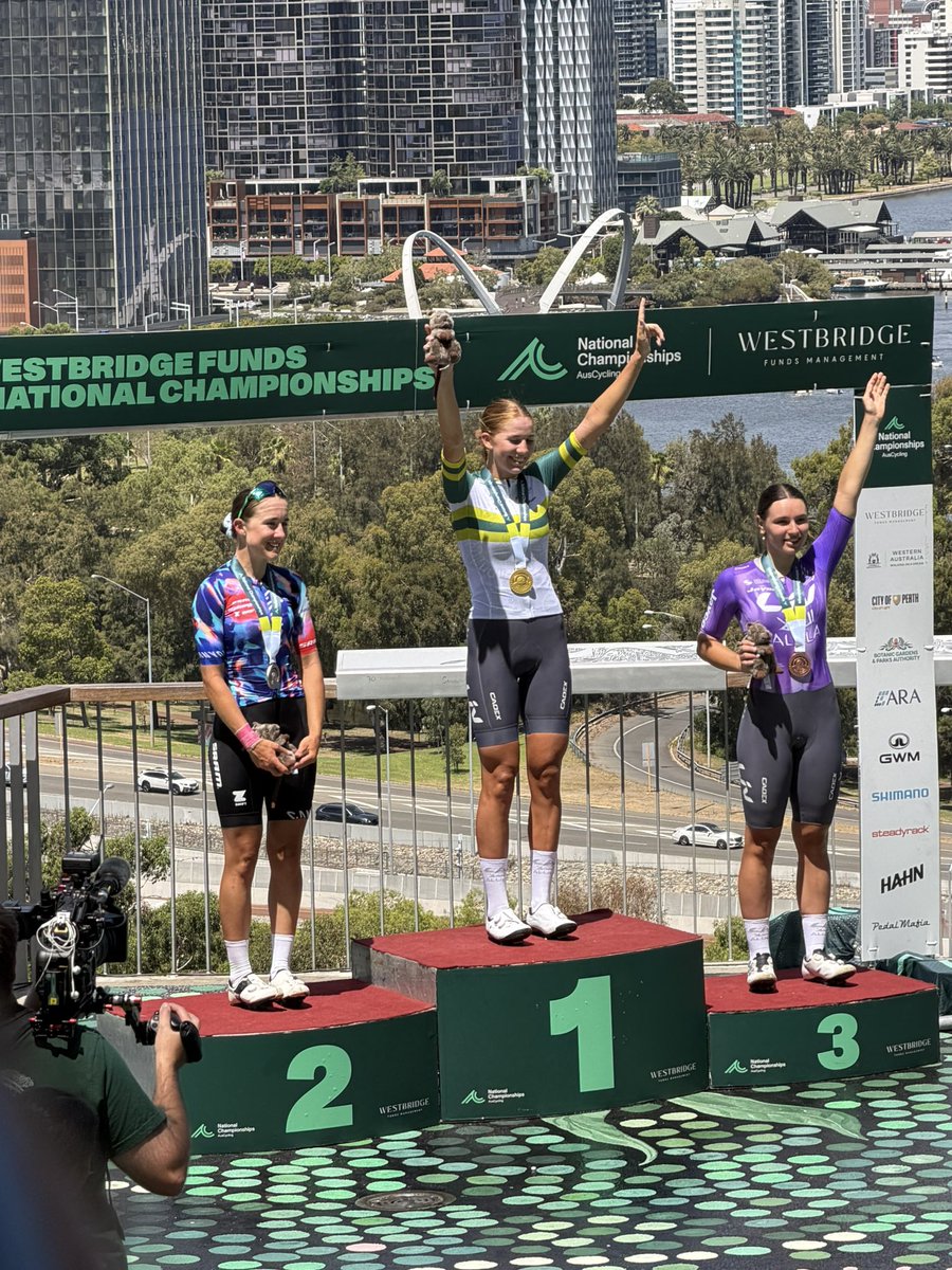 Our Elite women’s podium and our U23 women’s podium.   #RoadNats26