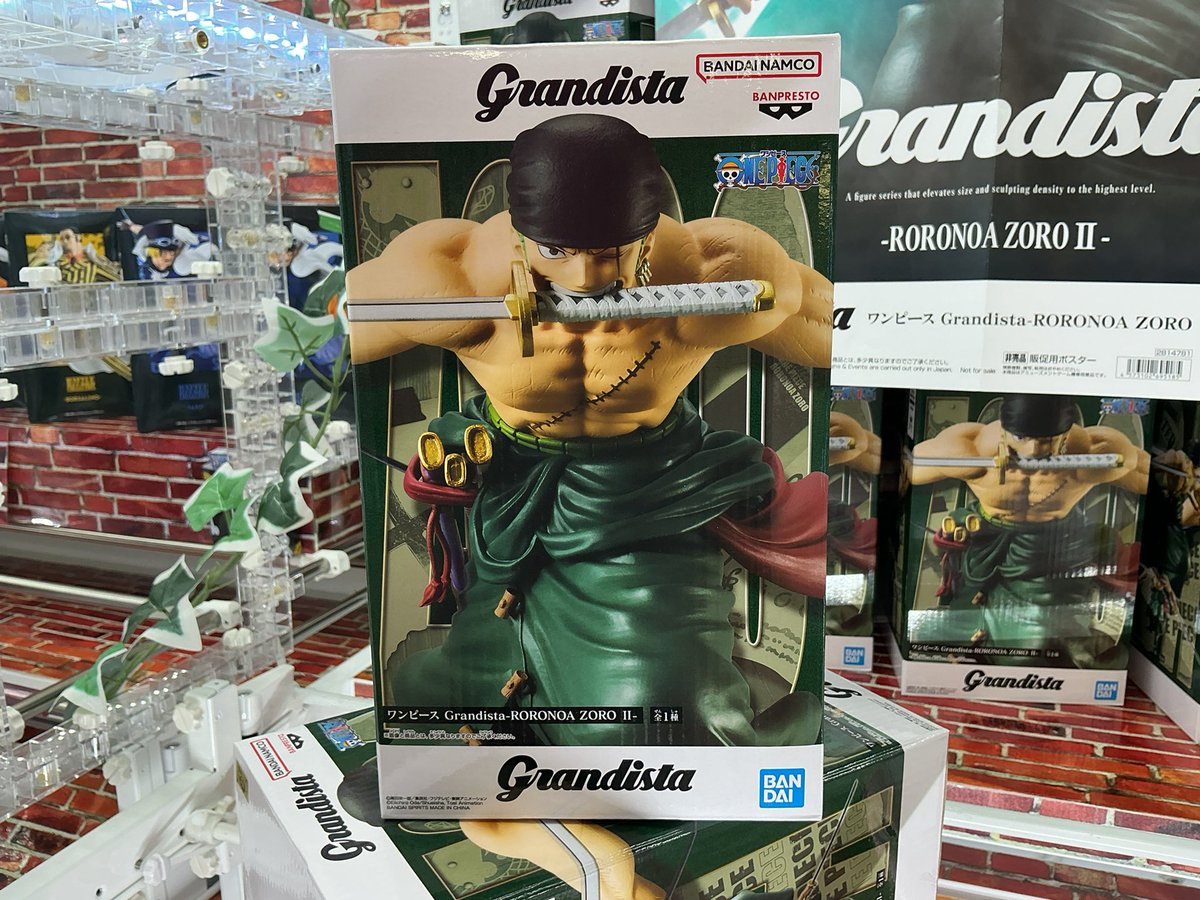 景品入荷情報】 ワンピース Grandista RORONOA ZORO II 投入中です 