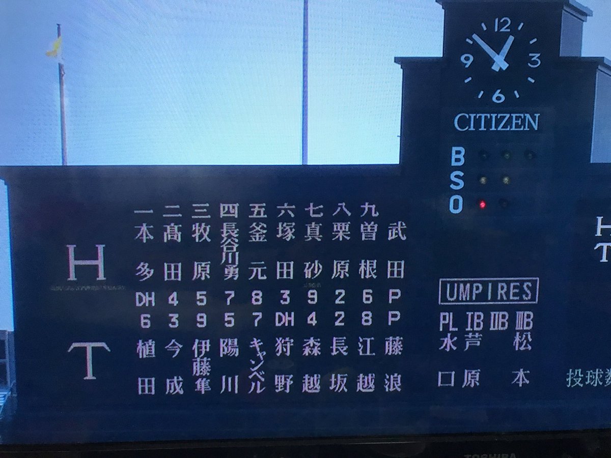 伊藤隼太 陽川 キャンベル という謎クリーンアップ 多分、メンツ的に2